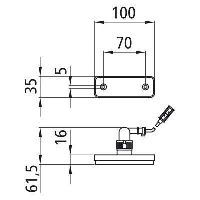 Fanale di posizione Flatpoint I bianco LED 24V _2