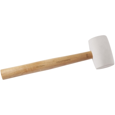 Gummihammer, weiss, hickory-Griff, Ø 64 mm, 24 OZ_0