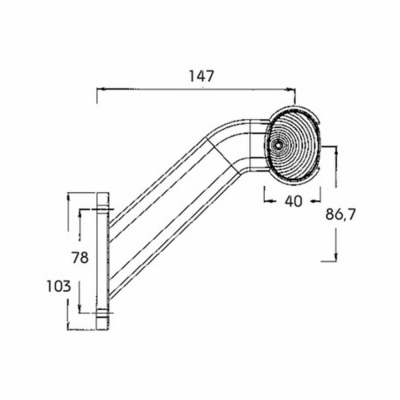 Luce d'ingombro SUPERPOINT II r/b 24V/4W_1