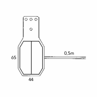 Umrissleuchte Flexipoint m. flex. Halter, 12 Volt_1