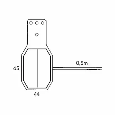Luce d'ingombro FLEXIPOINT r/b DC 12V            _1