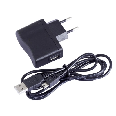 Caricatore IN AC 100-240V / OUT DC 5V/1A, Mini-USB_0