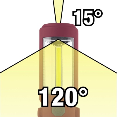 Lampada COB-LED ricaricabile 2W+3 LED KRAFTWERK_2