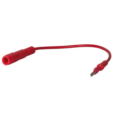 Prüfkabel Stecker rot, 0,8 x 2,8 mm Prüfspitze_0