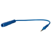 Prüfkabel Stecker blau, 0,6 x 1,9 mm Prüfspitze
