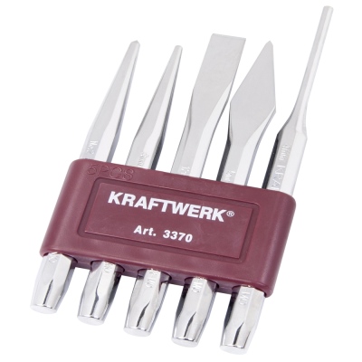 Jeu de 5 burins chasse-pointes -goup. KRAFTWERK_0