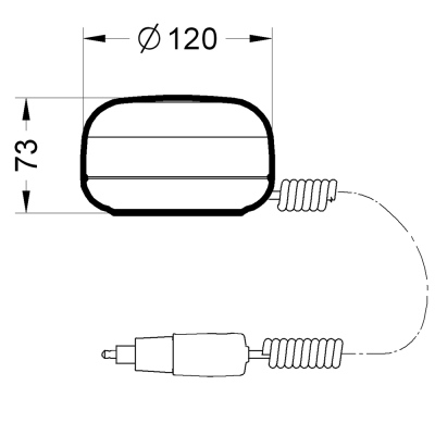 Blitzleuchte LED orange 12-24V MF_1