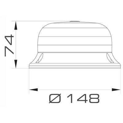 Blitzleuchte LED orange 12-24V FIX_1