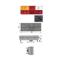 Schlussleuchte mit Nummerleuchte  links für IVECO