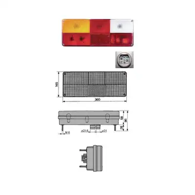 Fanale posteriore sinistro per IVECO_0
