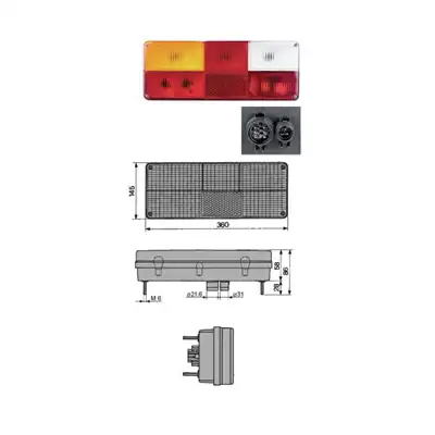 Fanale post. sinistro con luce targa per IVECO_0