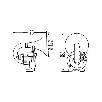 Horn 24V elektro-pneumatisch_1