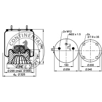 Soufflet à air complet avec piston, CONTI