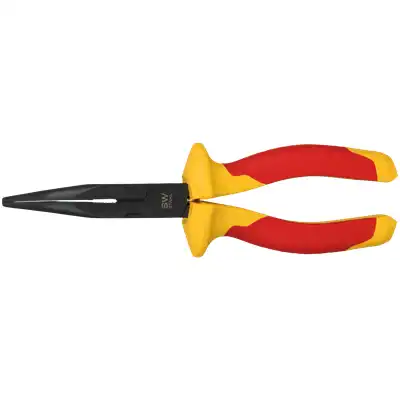 Pince téléphone, courbé, 200 mm, 1.000 Volt, VDE_0