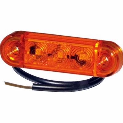 Schluss-Umrissleuchte gelb LED, 24V mit 0,5m Kabel_0