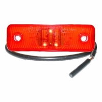 LED-Umrissleuchte, rot, Hotmelt Anschluss 90 Grad