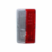 Lichtscheibe Umrissleuchte rot/weiß