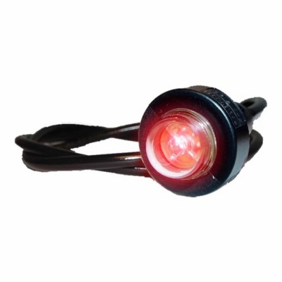 Luce di posizione rossa a LED Monopoint cavo 2m_0