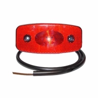 LED-Umrissleuchte, rot mit Rückstrahler