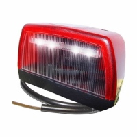 Luce targa a LED con luce di posizione rossa, 24 V