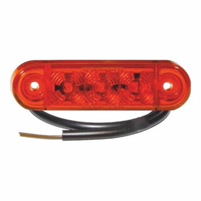 Schluss-Umrissleuchte rot LED 24V mit 0,5m Kabel_2