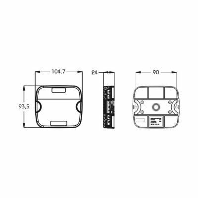 Schlussleuchte LED mit Kennzeichenleuchte 10-30 V_1