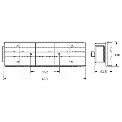 Fanale posteriore, Kögel, Schmitz,  cavo 1,44m _1