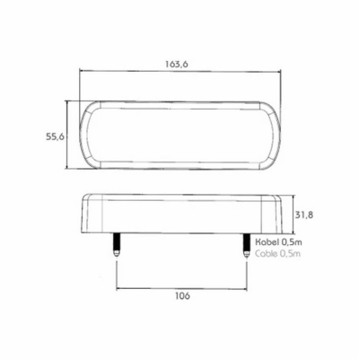 Fanale posteriore a LED PRO-HORIZONTAL, 12/24V_2