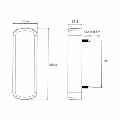 Schlussleuchte LED 12/24 V PRO-Vertikal PROPLAST_2