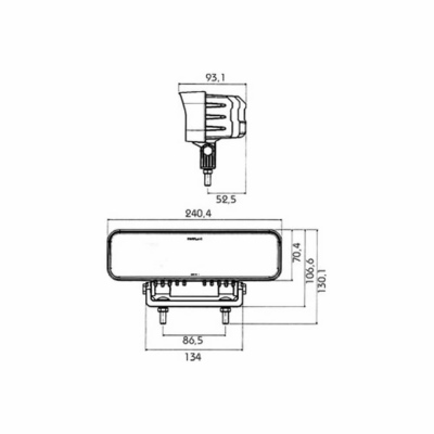 Faro da lavoro a LED PRO-POWER-ROCK, 4500 lm_1