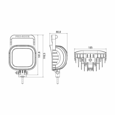 Arbeitsscheinwerfer LED 2000Lm 12-36V PROPLAST_1