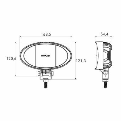 Faro da lavoro a LED PRO WORK II, 3500 Lumen_1