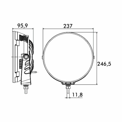 Fernscheinwerfer LED 4500 Lumen 12-36V, PRO-DRIVE_1