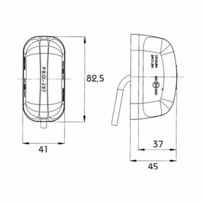 LED Umrissleuchte PRO-JET, Kabel 1,75m, 12/24 V_2