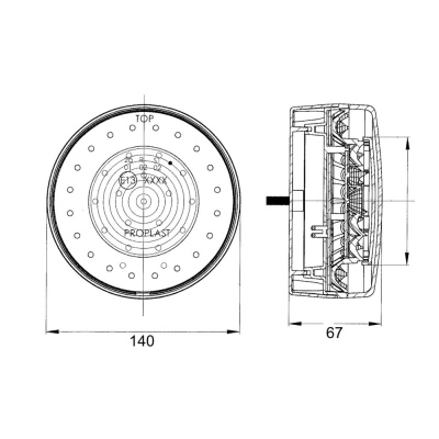 LED 3-Kammerleuchte PRO-SPOT, 10-30 Volt,_4