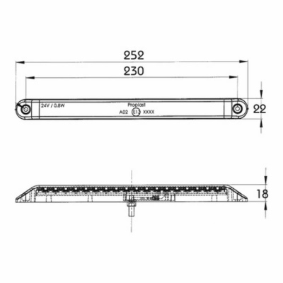 LED Seitenmarkierungsleuchte PRO-CAN XL, 24 Volt_2