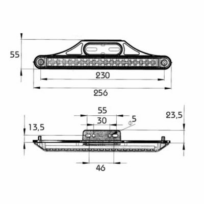 LED Seitenmarkierungsleuchte PRO-CAN XL, 24 Volt_2