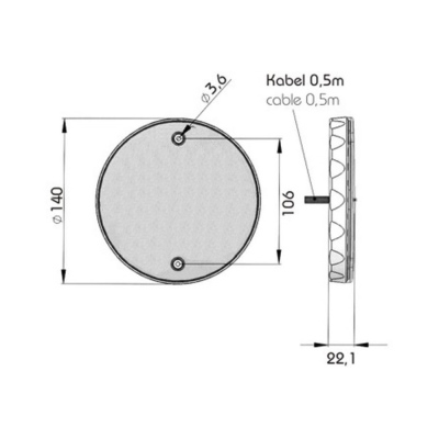 Plafonnier à LED PRO-ROOF V. de rech OPALE_2