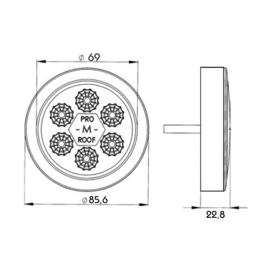 LED Innenleuchte PRO-M-ROOF, 280 lm_4