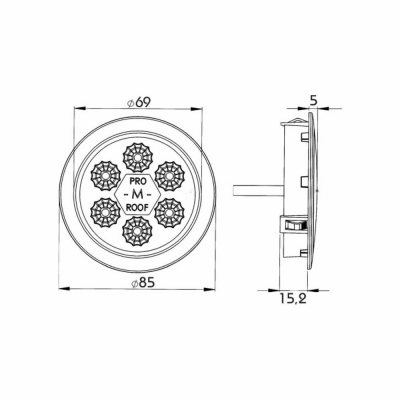 LED Innenleuchte PRO-M-ROOF, 280 lm_4