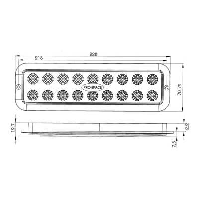 LED Innenleuchte PRO-SPACE, 360Lm, Einbau_2