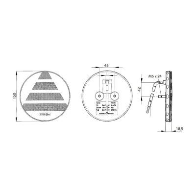 Fanale posteriore a LED PRO-DISC 12/24V_1