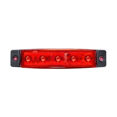 Luce di posizione a LED rossa PRO-FLAT, 12/24 Volt_1