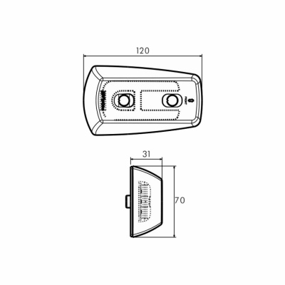 Clignotant latéral à LED 9-33 Volt_2