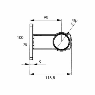 Umrissleuchte Superpoint III, kurzer flex. Halter_1