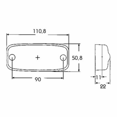 Luce di posizione arancione a LED, 10-30 Volt_3