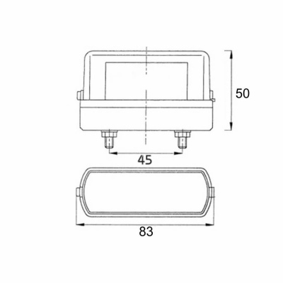 Eclaireur de plaque à LED, avec câble plat 0,5m_3