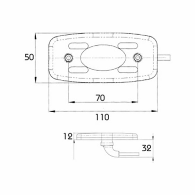 LED-Umrissleuchte, rot mit Rückstrahler_2