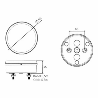 Fanale posteriore a LED PRO-TOP FR, 12/24V_3