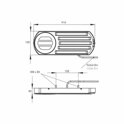 Fanale posteriore a LED PRO-TRUCK, destra, 24V_2